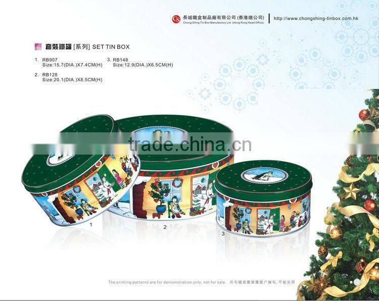 Heart shape ring packing tin box