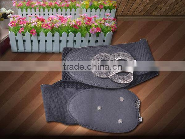 Fashion Top Quality Women Elastic Waistband With PU Ending