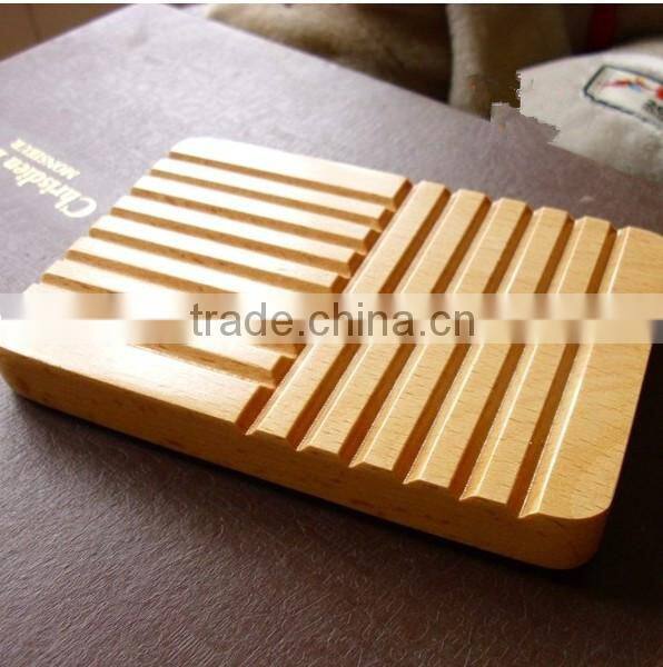 Import beech hardmade wooden soap dish