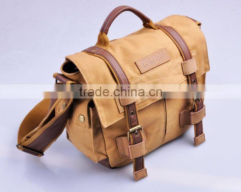Hot sale new design Classic Waterproof Canvas Dslr Camera shoulder bag