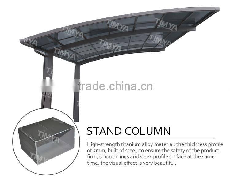Aluminum Double Carport Single design