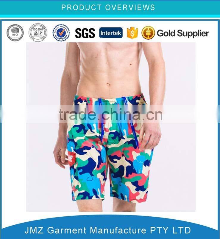 Wholesale polyester man board short print beach shorts China factory