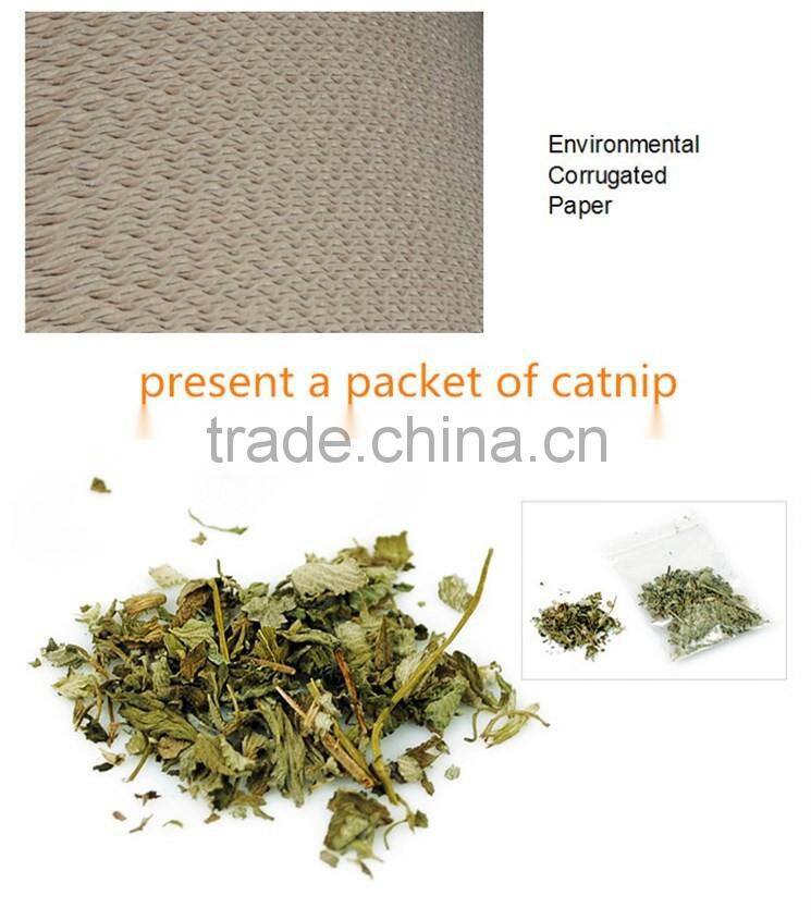 Promotional Pet Product cat mat Bed Corrugated cardboard Cat Scratcher with Catnip
