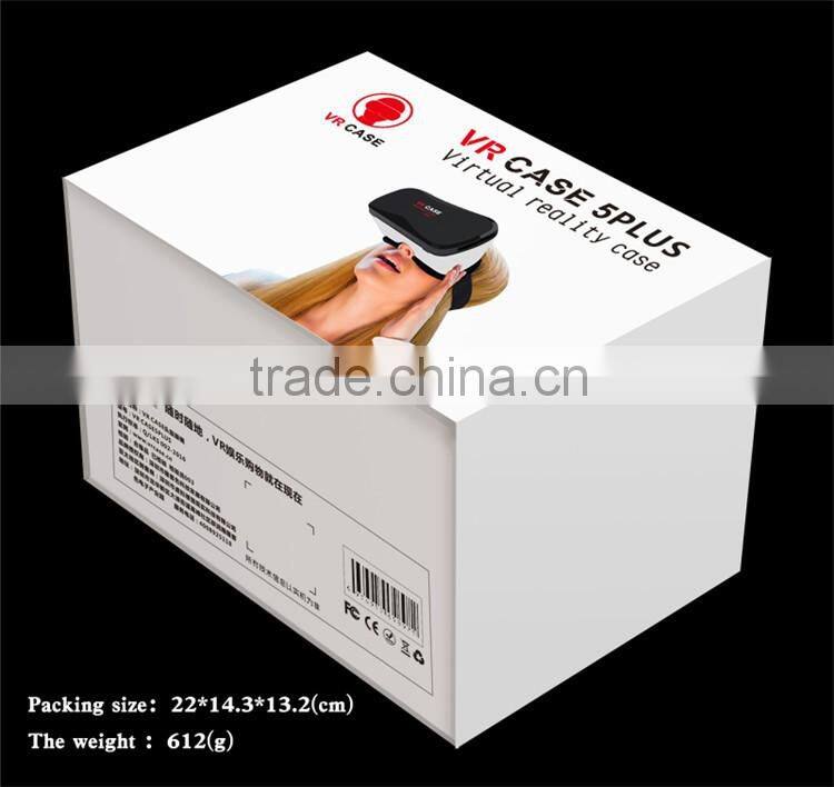 VR Case 5th Plus Vr Glasses Virtual Reality 3D Glasses with Game controller 3D Video Headset Good Lens custom vr Big FOV