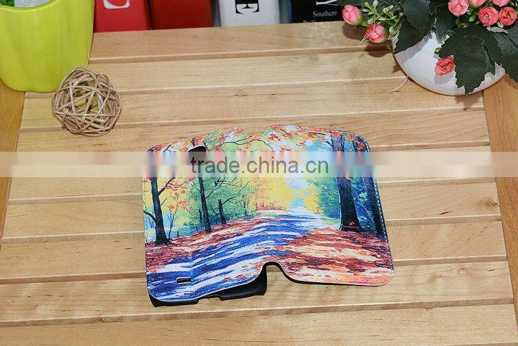 phone flip leather cover/Sublimation leather phone cover for heat press machine/mobile phone leather cover for Samsung S4