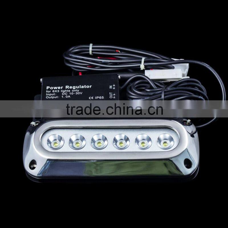 7.5 inch 18W yacht boat marine light IP 68 316 stainless steel anti-corrosion