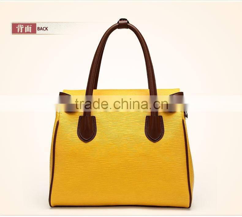 2016 fashion novelty PU tote bag for women shopping Leather daily bag
