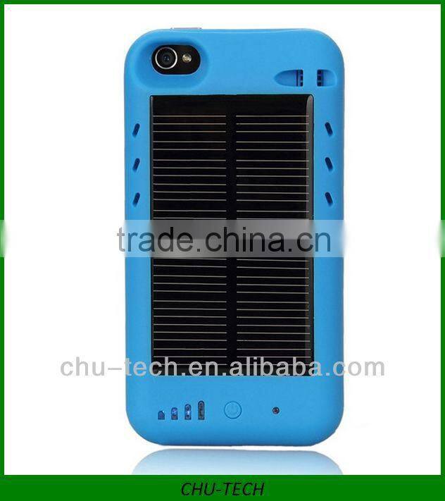 2400mAh solar charger case for iphone4/4s