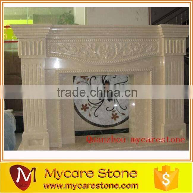 Hot sale interior decoration marble stone fireplace