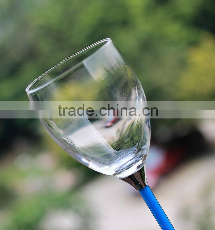 Wholesale handmade magic neck glass cup with magic magic cup glassware used for party at night