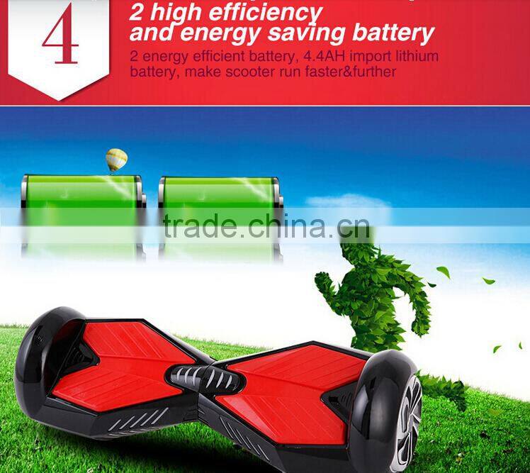 2 wheel self balance scooter Bluetooth and with protective strips