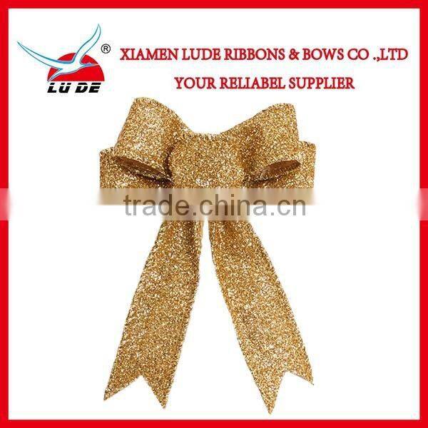 Wholesale Pre-made Big Ribbon Bow For Christmas Tree