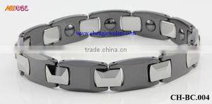 High Quality Hot Fashion 18k Gold Tungsten Bracelets /Gold Magnetic Bracelets