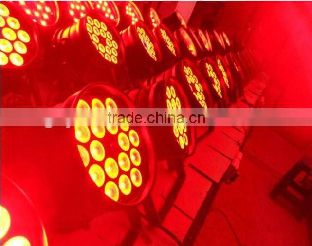 18pcs 3w DMX led RGB par 64 stage lighting