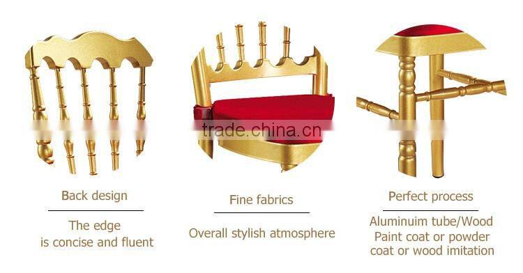 Wholesale durable stacking aluminium wedding chair metal banquet hall chairs for sale