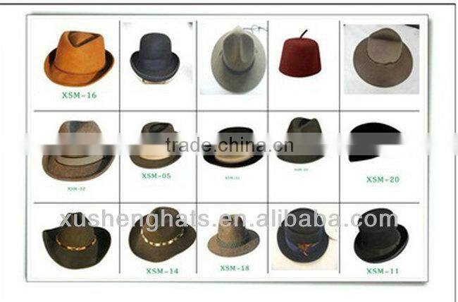 baoding factory wool floppy hat with big brim felt hat