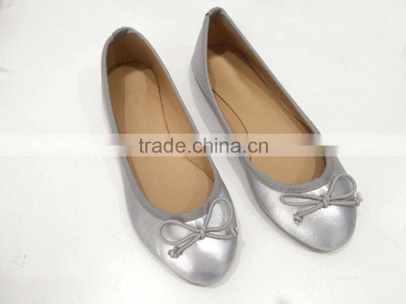 silver ladies cheap ballerina shoes women ladies flat shoes ballet shoe