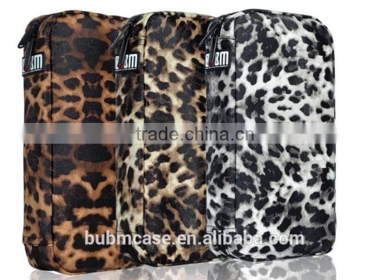 64 Capacity Leopard Grain PU Leather Cover CD DVD Bag CD DVD Storage Bag CD-ROM Package Car Disc Package