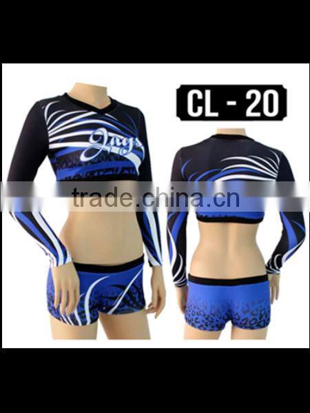 Sexy sublimation cheerleading uniforms, cheer dance costumes