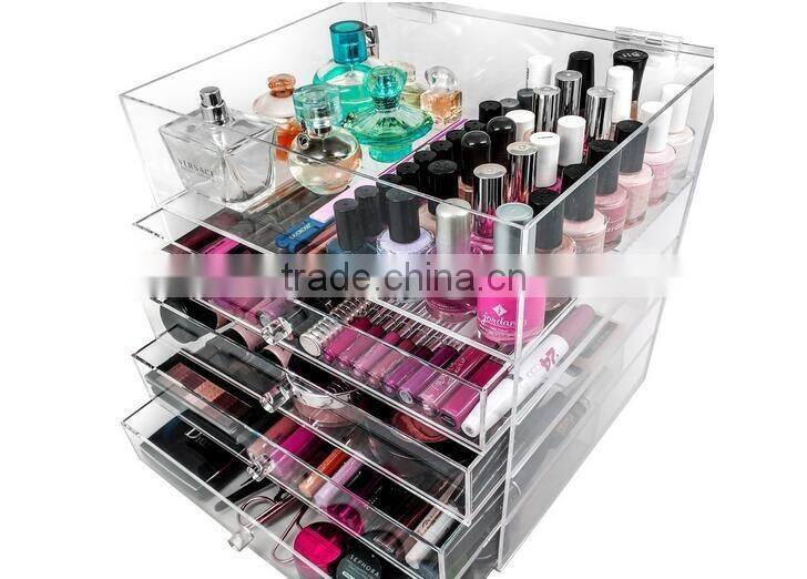 clear acrylic organizer with 5 drawer