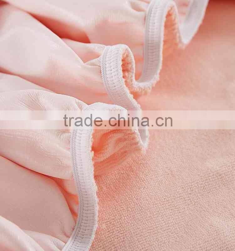 100% Cotton Queen Size Elastic Waterproof Bed Terry Fitted Sheet