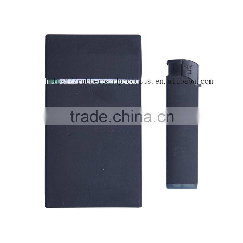 Reusable Waterproof Silicone Rubber Cigarette Box Case For Slim Cigarettes , Fashion Durable Slim Silicone Cigarette Case Pack