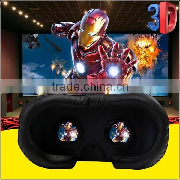 Customized branded 3d VR glasses Plastic VR headset VR Box2.0 with headstrap, bulk on sale in Shenzhen