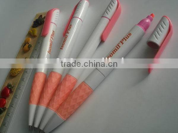 2 in 1 ballpoint pen and highlighter brands for school