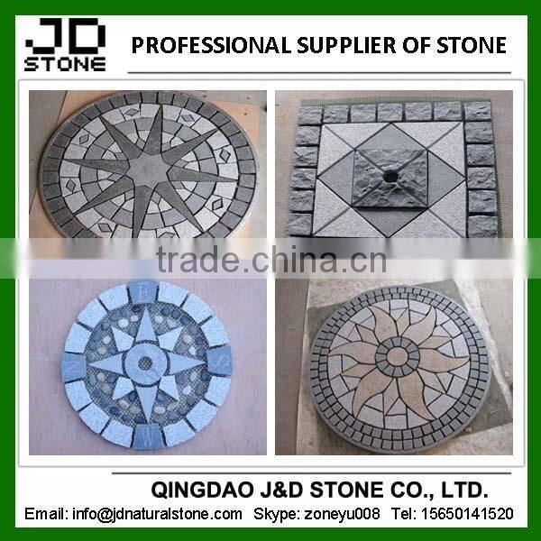 granite paving stone/ parking stones cubes/ fan shape granite interlocking cubes
