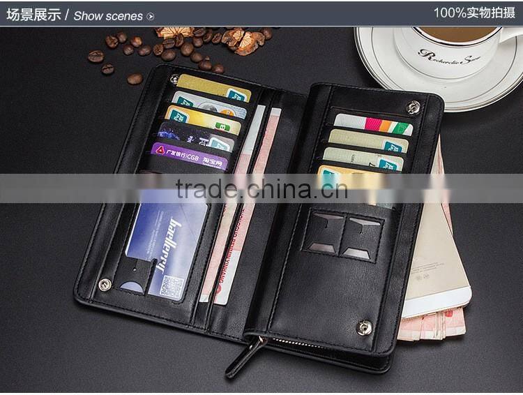 Credit Card Use and leather Material Rfid Blocking Wallets For Men with baellerry brand