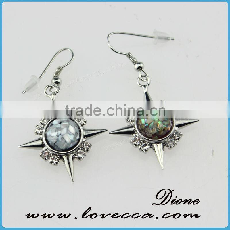 Cheapest bulk order fashion women silver button earring wholesale
