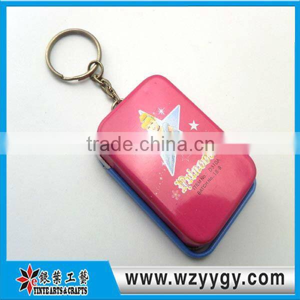 rectangle picture photo frame keychain, metal keyring