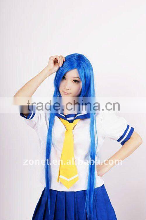 Fashion 100CM LONG DARK BLUE BLACK StraightCOSPLAYW, IGdolls,Clannad