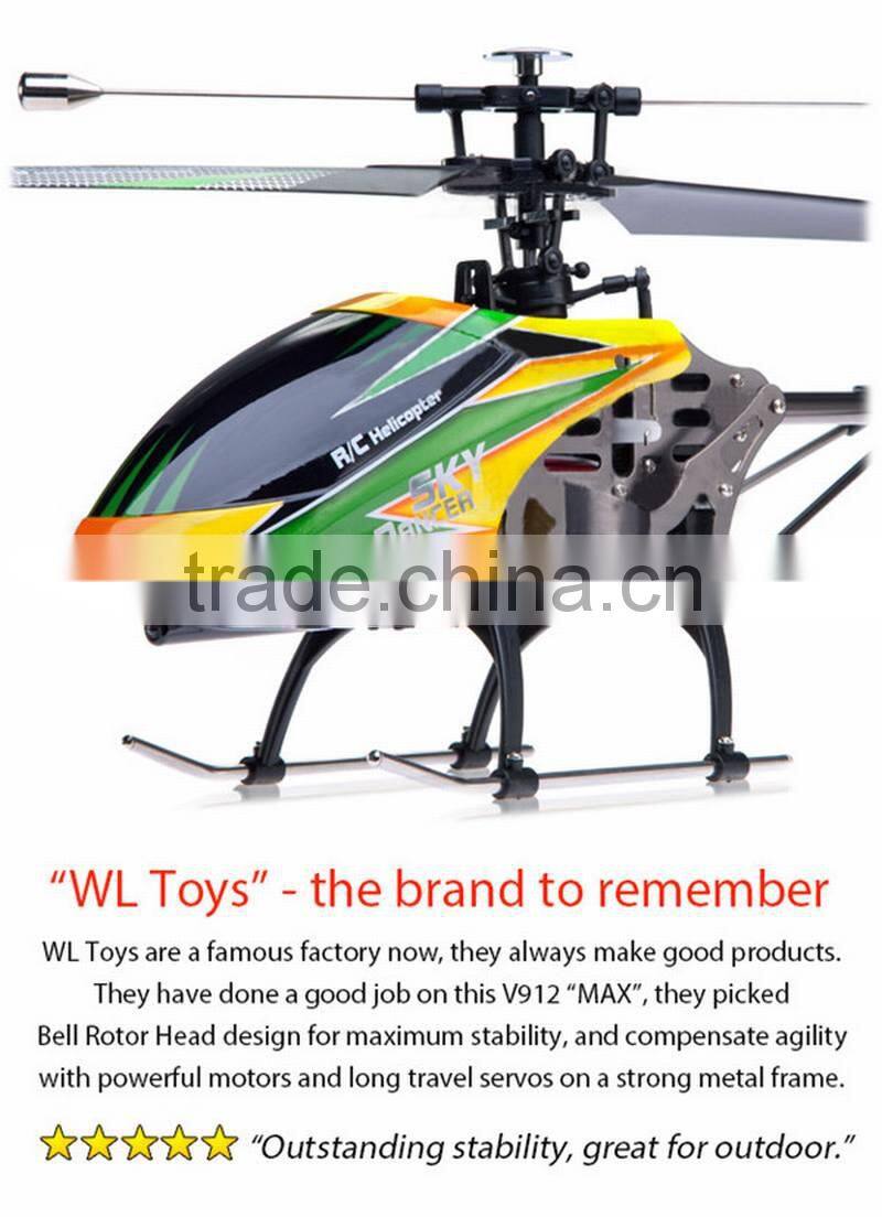 Wltoys V912 4 Channel 4 Axis 360 Degree Eversion 2.4GHz Remote Control Quad Helicopter RC Quadcopter