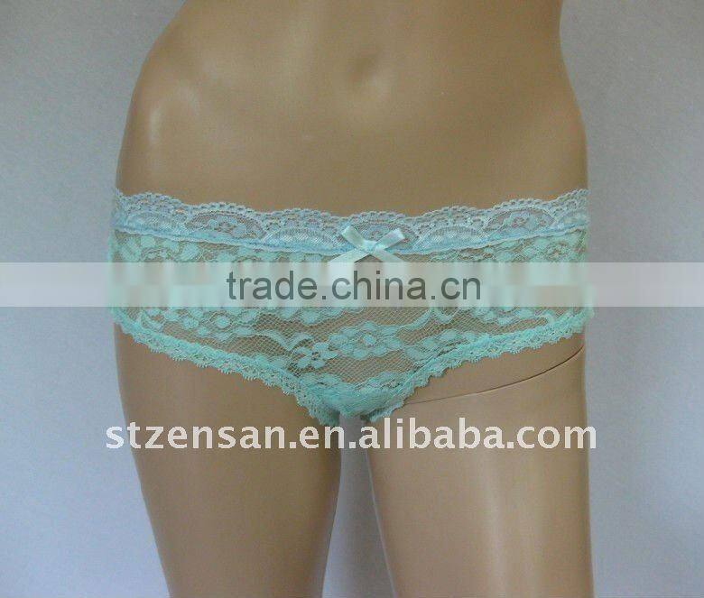 lace boxer with bows underwear
