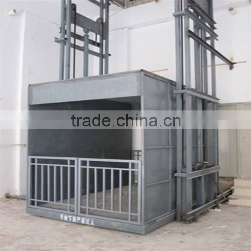 Vertical drywall lift /Hydraulic guide rail lift platform