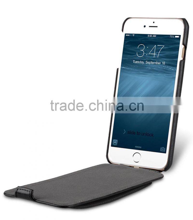 Newly Flip Cover card phone case Black PU Leather Case for Apple iPhone 7 Plus(5.5")