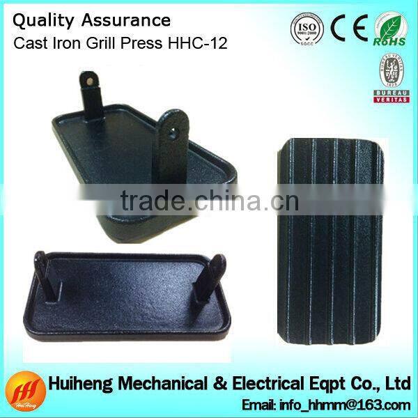 Rectangular Cast Iron Flat Grill Press