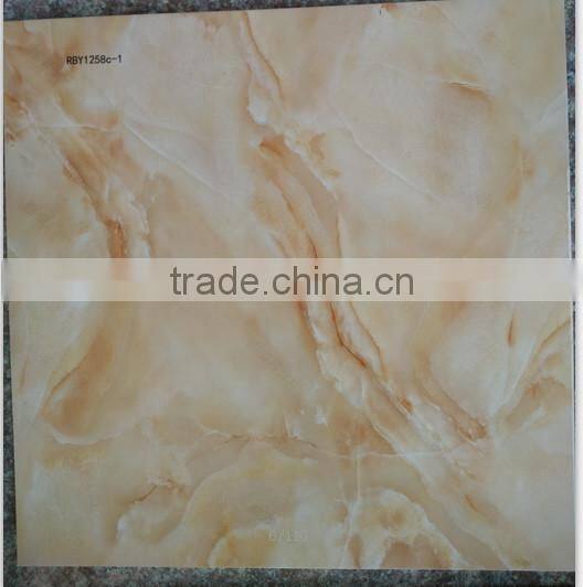 500x500 Marble look bathroom floor tile
