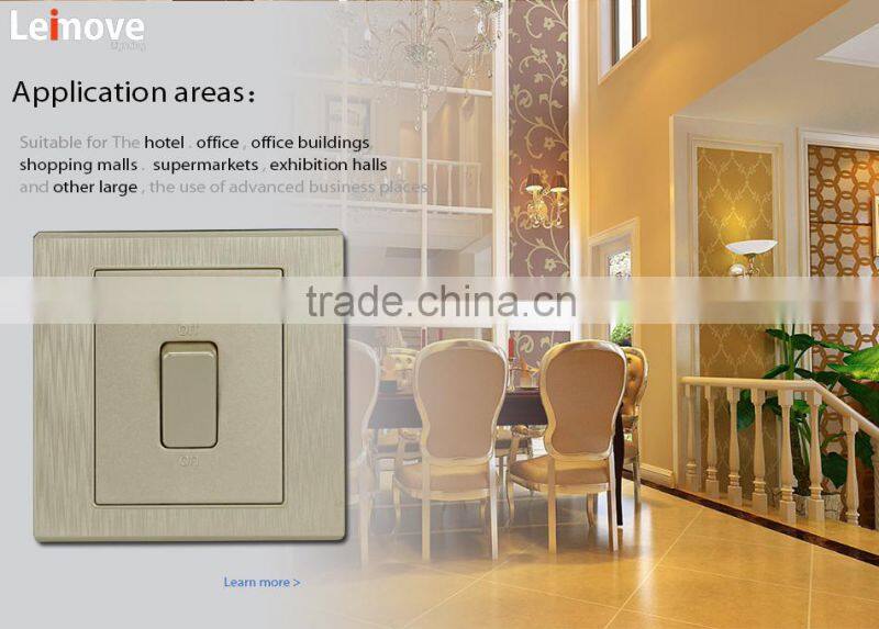 woven gold finish two gang one/two way wall switch arbitrary point