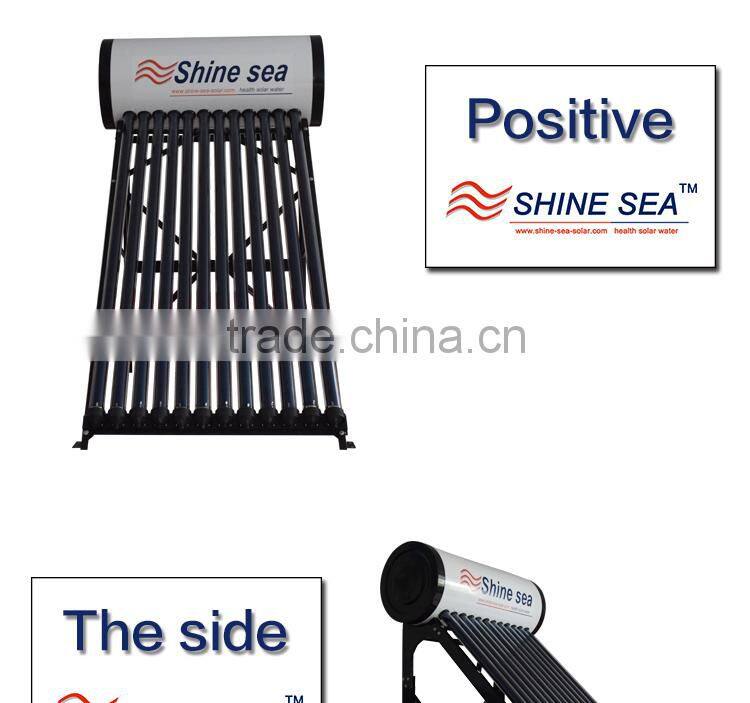 Integrated high pressure solar water heater with heat pipe