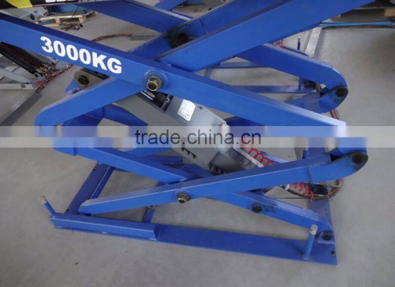 in ground scissor lift platform for cars