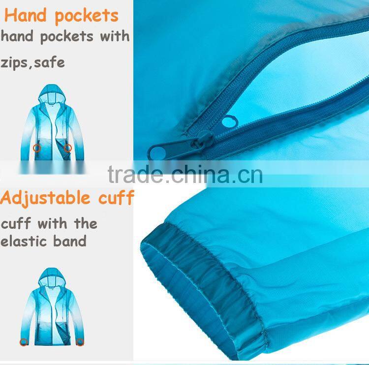 women water resistant foldable windbreaker