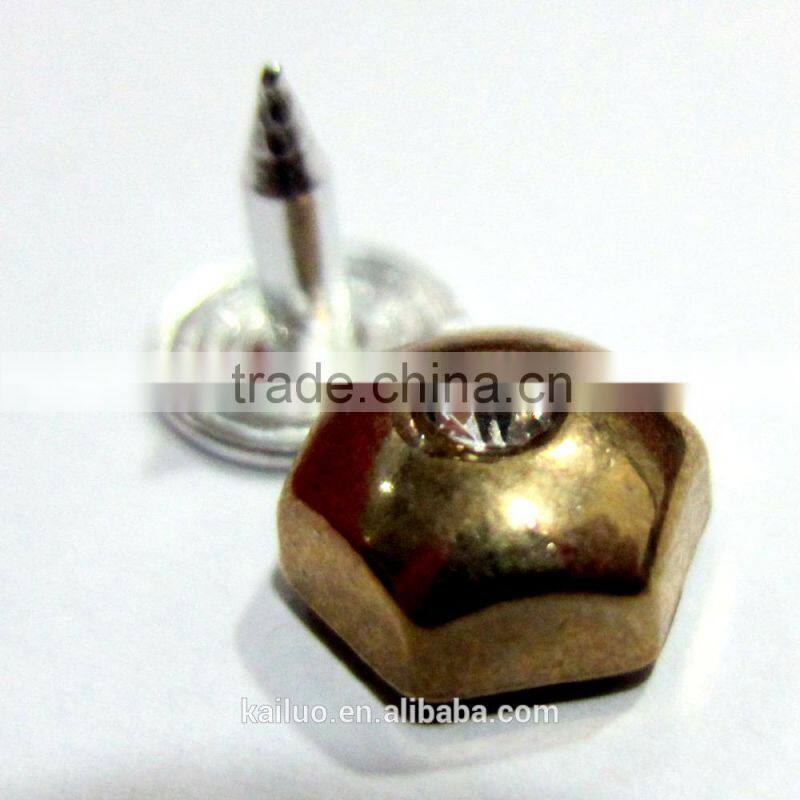 bright ose gold color special design rivet
