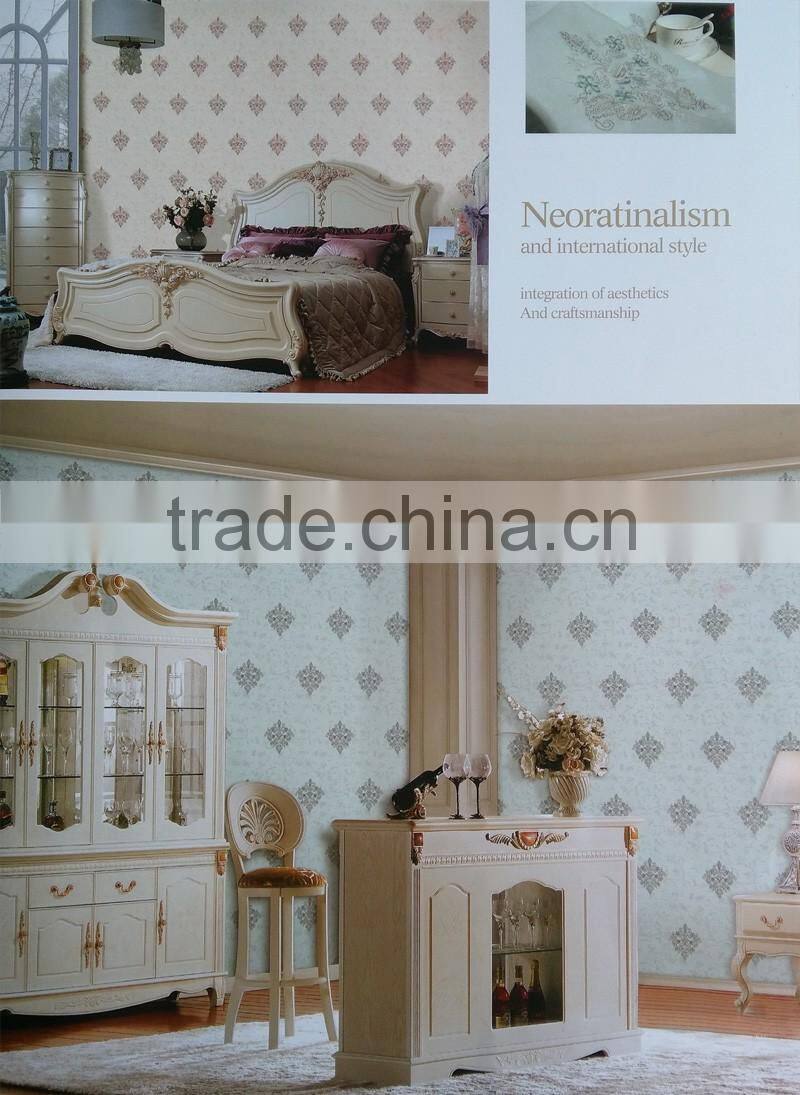 new invention Seamless wallcovering 2.8m width fabric back wallpaper zHM-6204