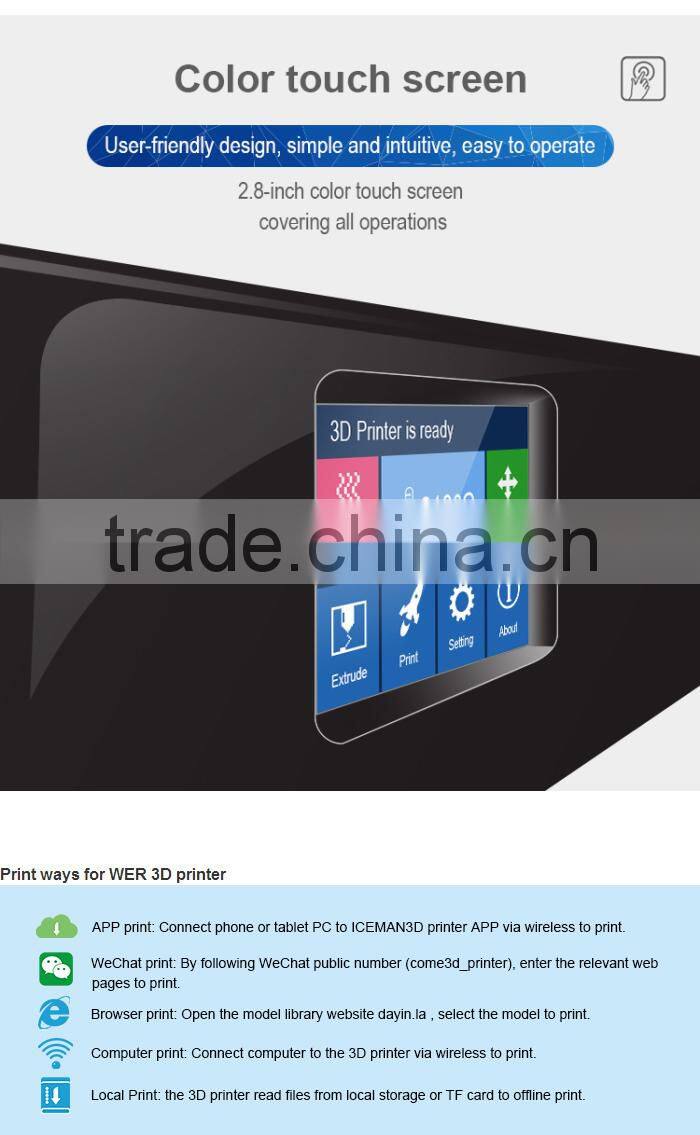 Hot Sale 3D printing machine in 3D Printer for Home Education