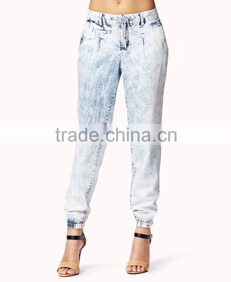 Top quality women Mineral Wash Joggers (LOTX160)