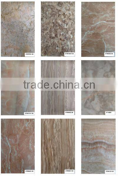 Marble color acrylic sheet laminated mdf /plywood for kitchens
