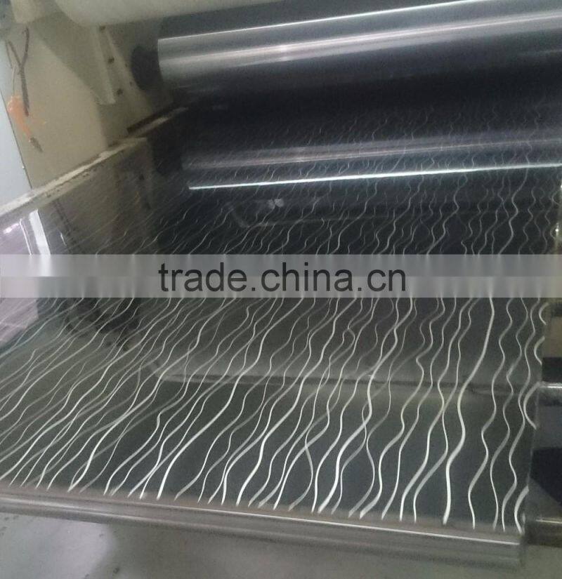 Popular black line acrylic mdf kitchen cabinet panels