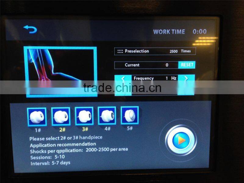 Beauty device air compressor shockwave therapy machine